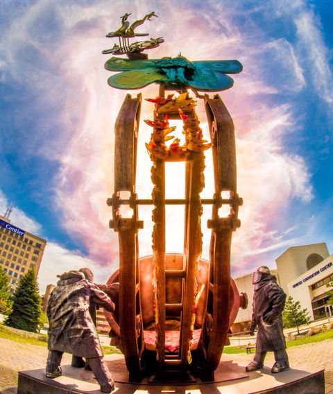 'The Fusion' sculpture